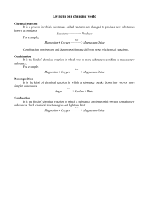 Chemical Reactions: Types, Definitions & Examples