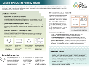 Developing A3s for Policy Advice: Structure, Visuals & Flow Guide