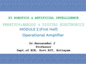 Operational Amplifiers: Analog & Digital Electronics