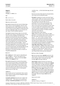 Momente B1.1 Kursbuch L&ouml;sungen Modul 1-4