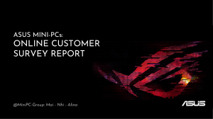ASUS Mini-PCs: Online Customer Survey Report & Market Analysis