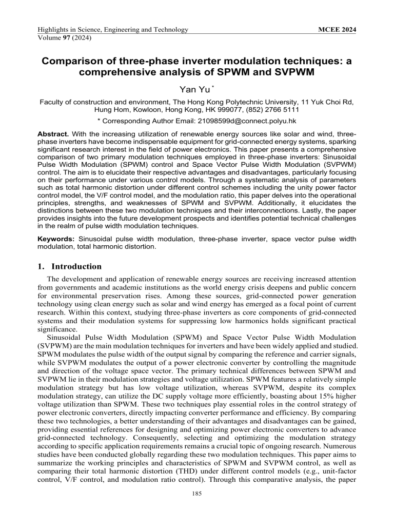 SPWM vs SVPWM: Three-Phase Inverter Modulation Comparison