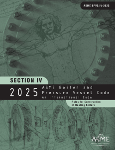 ASME Boiler & Pressure Vessel Code, Section IV: Heating Boilers