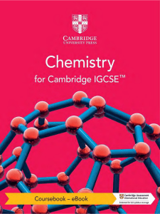 Cambridge IGCSE Chemistry Coursebook