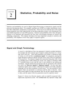 Statistics, Probability & Noise in Digital Signal Processing (DSP)