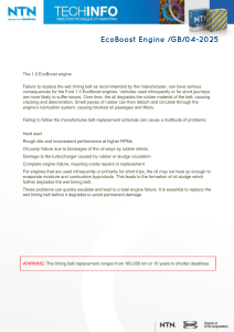 Ford EcoBoost Engine: Timing Belt Replacement Guide