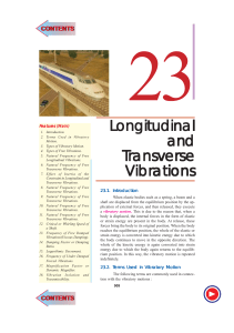 Longitudinal & Transverse Vibrations: Textbook Excerpt