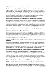 Finance Fundamentals: Risk, Leverage, and Mergers