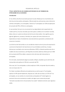 Impactos de cambios anticipados en t&eacute;rminos de intercambio en la econom&iacute;a peruana