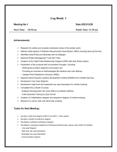 Software Development Project Log: Meeting 1 - SRS, ERD, Use Cases
