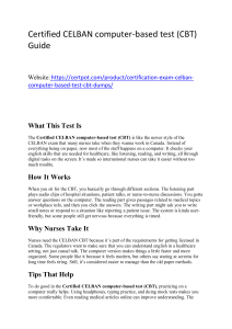 CELBAN CBT Guide: Computer-Based Test for Nurses in Canada