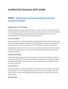NCET ECG Technician Certification Guide: Career & Training