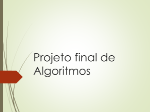 Projeto Final: Algoritmos em Python