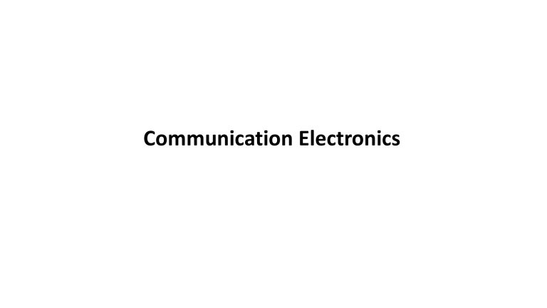 Communication Electronics: Modulation, EM Spectrum & Systems Explained