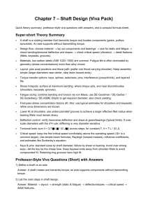 Shaft Design Viva Pack: Theory, Questions, and Formulas