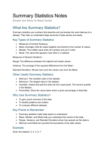 Summary Statistics: Easy Guide to Data Analysis