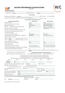 Welder Performance Qualification: GTAW 6G Test Results & Certification