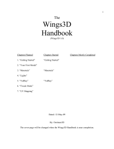 Wings3D Handbook: Getting Started with 3D Modeling Software (2009)