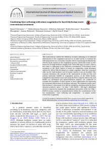 Lime Softening & Alum Coagulation for Hard Ghrib Dam Water Treatment