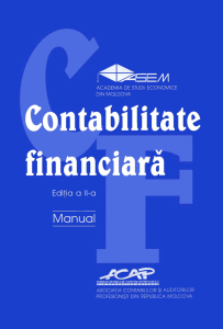 Contabilitate financiară: Manual ASEM Moldova - Ediția a II-a