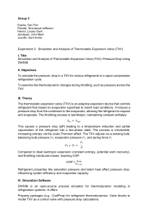 Simulation & Analysis of TXV Pressure Drop Using DWSIM