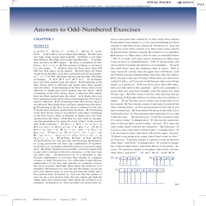 Discrete Mathematics: Answers to Odd-Numbered Exercises Chapter 1