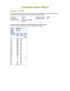 Candidate Marks Report 2025 - Muhammad Haris Khan (Paper 9489/22)