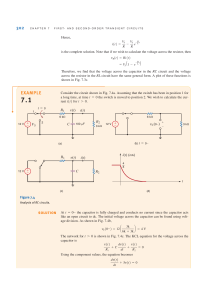 First- and Second-Order Transient Circuits Analysis | RC & RL Examples