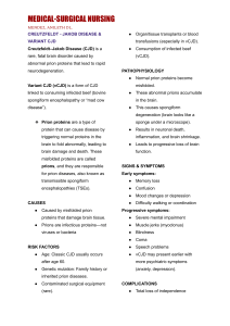 Creutzfeldt-Jakob Disease (CJD) & Variant CJD: Nursing Study Guide
