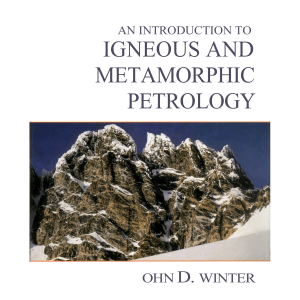 An Introduction to Igneous and Metamorphic Petrology | John D. Winter