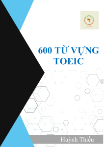 600 TOEIC Vocabulary Words: Essential Terms for Exam Success