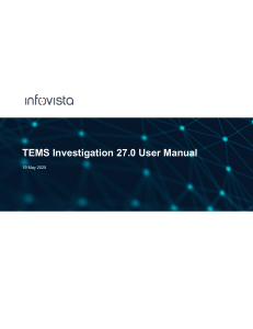 TEMS Investigation 27.0 User Manual: GPS Window Data & Features