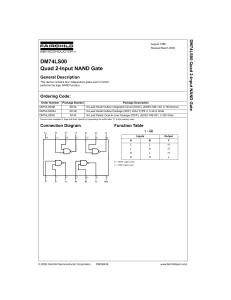 DM74LS00 Quad NAND Gate Datasheet: Specs & Pinout