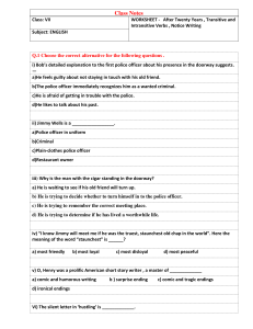 After Twenty Years Worksheet: Verbs & Notice Writing