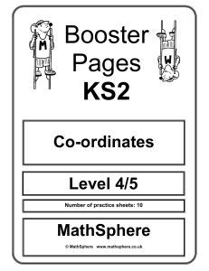 KS2 Co-ordinates Practice Sheets Level 4/5 | MathSphere Maths