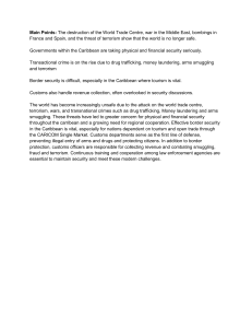 Caribbean Security: Transnational Crime, Border Control & Customs Challenges
