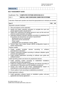 Computer Systems Servicing NC II Self-Assessment Guide - COC 1