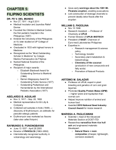 Filipino Scientists & Innovations: A Quick Guide