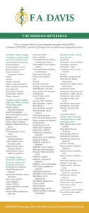 NANDA-I Nursing Diagnoses Reference Guide (2018-2020)