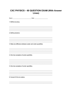 CXC Physics Exam: 60 Questions & Answers