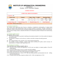 Computer Aided Engineering (CAE) Course Content | ME V Semester