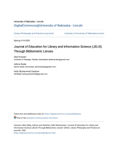 JELIS Bibliometric Analysis: Library & Information Science