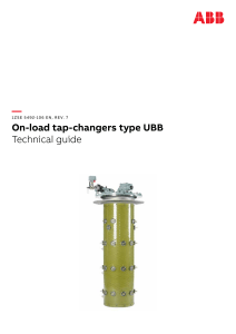 ABB UBB On-Load Tap-Changers: Technical Guide & Operation Manual