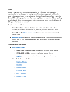 Early African Civilizations: Inventions, Empires, and Migrations