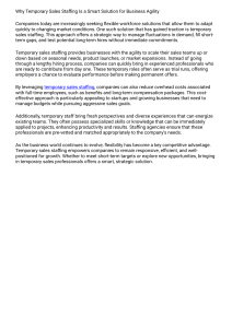 Temporary Sales Staffing: A Smart Solution for Business Agility