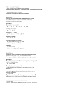 Thermodynamics Practice Questions: Polytropic Compression & Ideal Gas