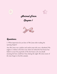 Animal Farm Chapter 1 Questions & Answers | Study Guide