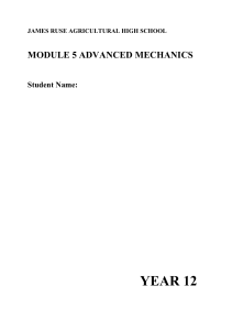 Advanced Mechanics: Projectile & Circular Motion - Year 12 Physics