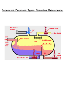 Separators: Types, Operation & Maintenance Training
