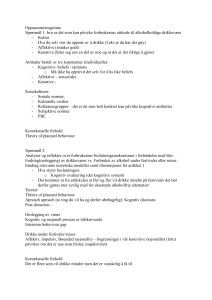 Forbrugeradfærd & Alkohol: Holdninger & Beslutninger